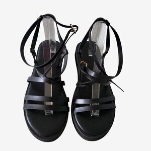 Truffle Collection/ Asos  Ankle Strap Sandals in Black UK6/ US 8- 8.5